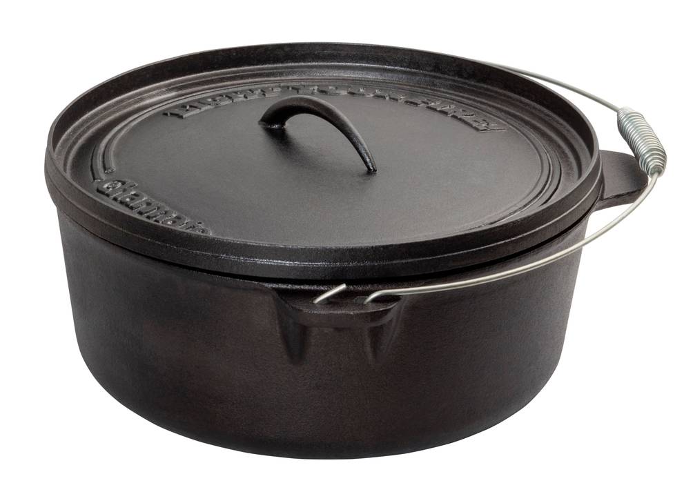 Charmate 4.5 Quart Round Cast Iron Camp Oven